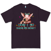 Plum don't go bacon my heart Premium Tee - CowhideDigitalArt