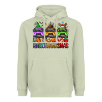 Matcha hallothanksmas school bus Heavyweight Hoodie - texasbilliewilder