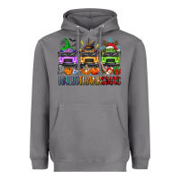 Storm hallothanksmas school bus Heavyweight Hoodie - texasbilliewilder