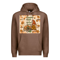 Chestnut pumpkin kisses and harvest wishes Premium Hoodie - TumblerDesignByShophia