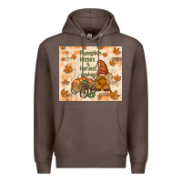 Coffee pumpkin kisses and harvest wishes Premium Hoodie - TumblerDesignByShophia