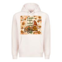 Pumpkin Kisses And Harvest Wishes Premium Hoodie | Teevron