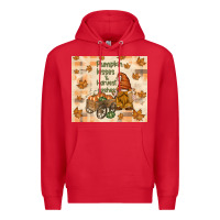 Red pumpkin kisses and harvest wishes Premium Hoodie - TumblerDesignByShophia