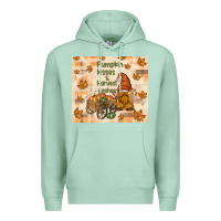 Seafoam pumpkin kisses and harvest wishes Premium Hoodie - TumblerDesignByShophia
