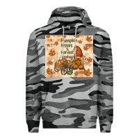 Slate Camo pumpkin kisses and harvest wishes Premium Hoodie - TumblerDesignByShophia