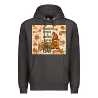 Smoke pumpkin kisses and harvest wishes Premium Hoodie - TumblerDesignByShophia