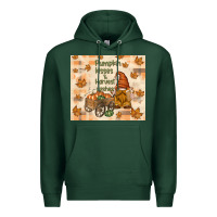 Sports Green pumpkin kisses and harvest wishes Premium Hoodie - TumblerDesignByShophia