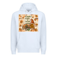 White pumpkin kisses and harvest wishes Premium Hoodie - TumblerDesignByShophia