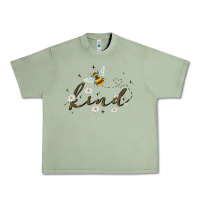 Oil Green bee kind Urban Heavy Tee - MaliasSmallBusiness