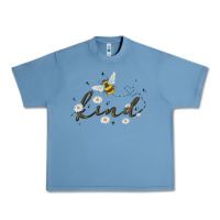 Pebble Blue bee kind Urban Heavy Tee - MaliasSmallBusiness
