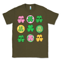 Army Green st.patrick's day clovers Classic Tee - MaliasSmallBusiness