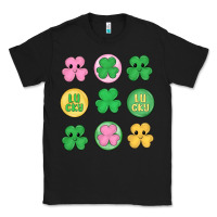 Black st.patrick's day clovers Classic Tee - MaliasSmallBusiness