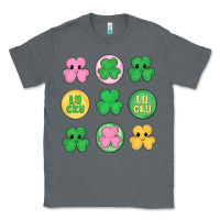 Charcoal Heather st.patrick's day clovers Classic Tee - MaliasSmallBusiness