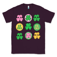Plum st.patrick's day clovers Classic Tee - MaliasSmallBusiness