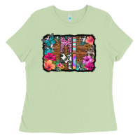 Matcha mimi floral background Ladies Tee - HRA Design Shop
