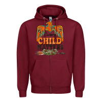 Burgundy every child matters thunderbird Zipper Hoodie - BarkalooDesign