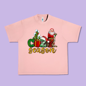 Cozy Season With Santa Christmas Tree Cactus And Gift Urban Heavy Tee Designed By Adodesignshop