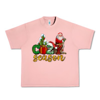 Salmon cozy season with santa christmas tree cactus and gift Urban Heavy Tee - AdoDesignShop