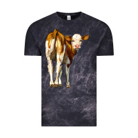Cloud Black simmental calf Vintage Tee - LillyAllenDesigns