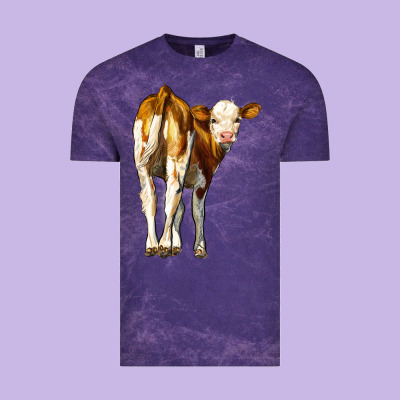Simmental Calf Vintage Tee Designed By Lillyallendesigns