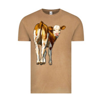 Vintage Camel simmental calf Vintage Tee - LillyAllenDesigns