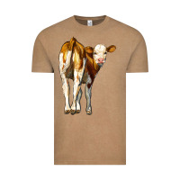 Vintage Coffee simmental calf Vintage Tee - LillyAllenDesigns