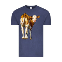 Vintage Denim simmental calf Vintage Tee - LillyAllenDesigns