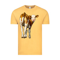 Vintage Mustard simmental calf Vintage Tee - LillyAllenDesigns
