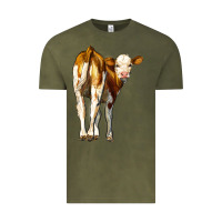 Vintage Olive simmental calf Vintage Tee - LillyAllenDesigns