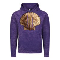 Cloud Purple Japanese Scallop Shell Vintage Hoodie - LillyAllenDesigns