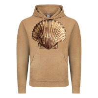 Vintage Camel Japanese Scallop Shell Vintage Hoodie - LillyAllenDesigns