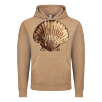 Vintage Coffee Japanese Scallop Shell Vintage Hoodie - LillyAllenDesigns