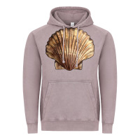 Vintage Zinc Japanese Scallop Shell Vintage Hoodie - LillyAllenDesigns