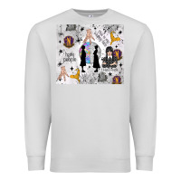 Dove Grey gothic girl and colorful girl Premium Sweatshirt - TumblerDesignByShophia