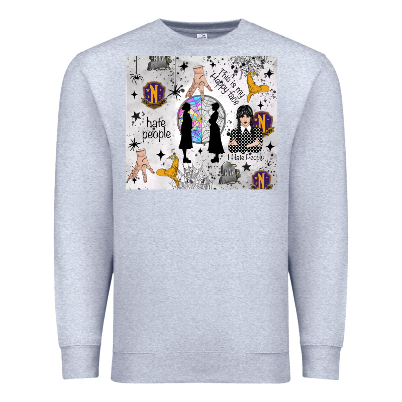 Gothic Girl And Colorful Girl Premium Sweatshirt by TumblerDesignByShophia | Teevron