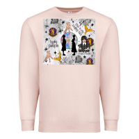 Pale Pink gothic girl and colorful girl Premium Sweatshirt - TumblerDesignByShophia