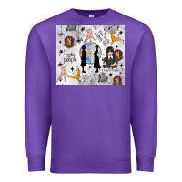 Purple gothic girl and colorful girl Premium Sweatshirt - TumblerDesignByShophia