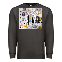 Smoke gothic girl and colorful girl Premium Sweatshirt - TumblerDesignByShophia