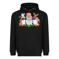 Black custom name christmas Heavyweight Hoodie - texasbilliewilder