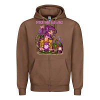 Chestnut fresh lilac gnome Zipper Hoodie - BarkalooDesign