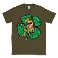 Army Green dinosaur st patricks day Classic Tee - MaliasSmallBusiness