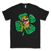 Black dinosaur st patricks day Classic Tee - MaliasSmallBusiness