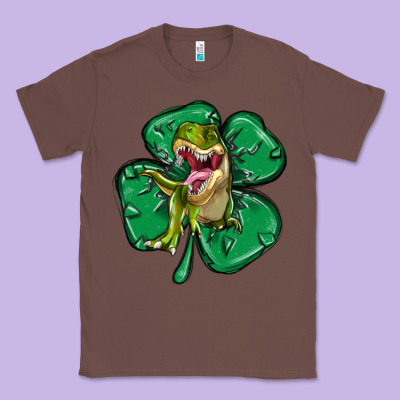 Dinosaur St Patricks Day Classic Tee Designed By Maliassmallbusiness