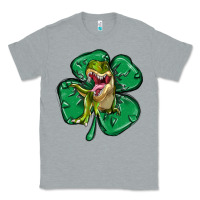 Heather Grey dinosaur st patricks day Classic Tee - MaliasSmallBusiness