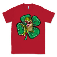 Red dinosaur st patricks day Classic Tee - MaliasSmallBusiness