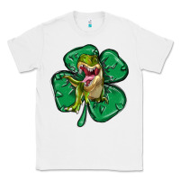White dinosaur st patricks day Classic Tee - MaliasSmallBusiness