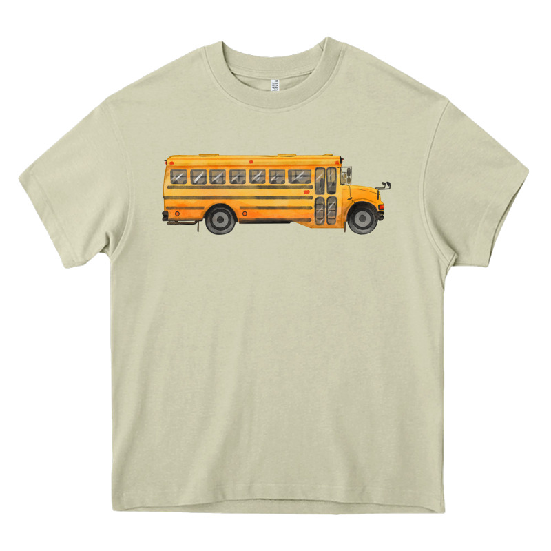 School Bus Heavy Core Tee by FaDigitalArtStudio | Teevron