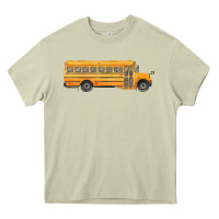 Mossy school bus Heavy Core Tee - FaDigitalArtStudio