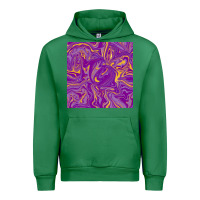 Emerald Abstract Mardi Gras Seamless Pattern Urban Hoodie - FaDigitalArtStudio