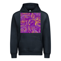 Navy Abstract Mardi Gras Seamless Pattern Urban Hoodie - FaDigitalArtStudio